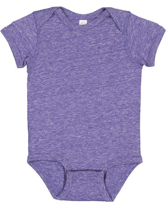 Infant Harborside Melange Bodysuit - Purple Melange