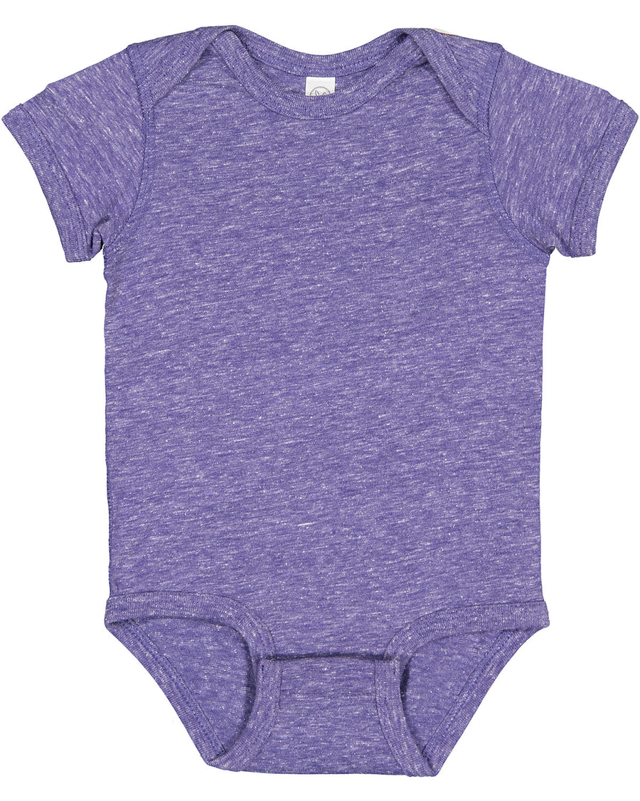 Infant Harborside Melange Bodysuit - Purple Melange
