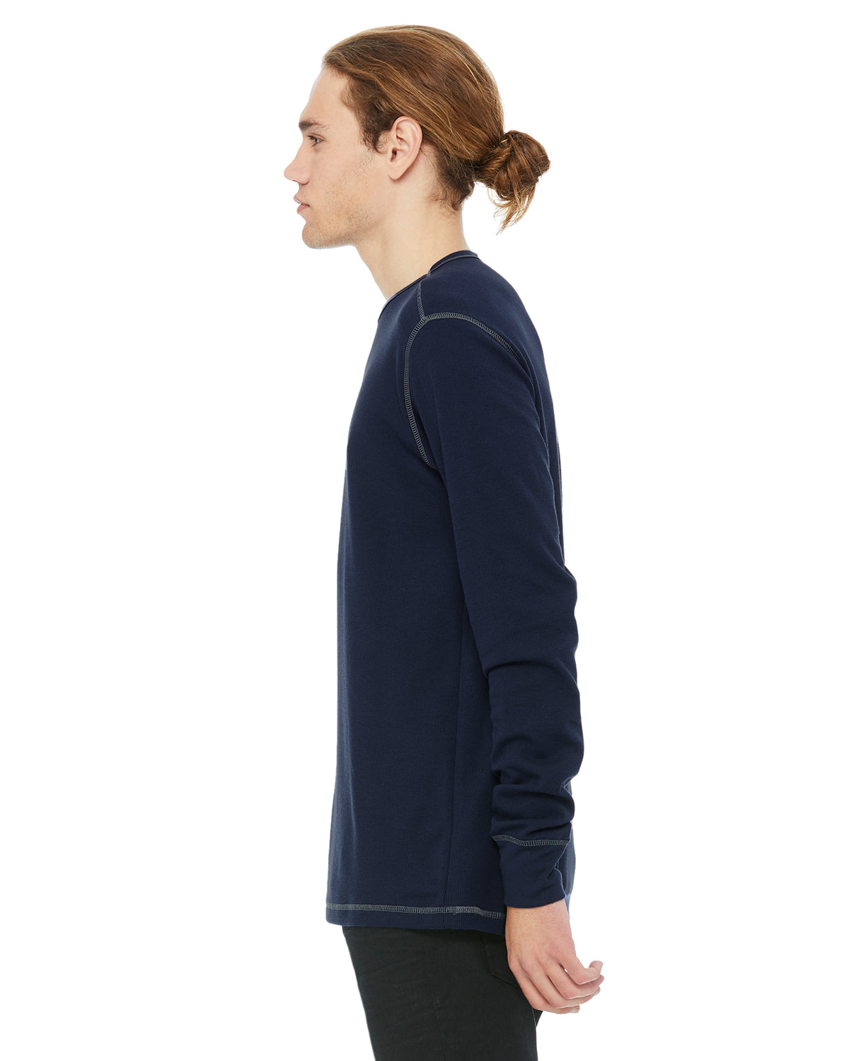 Men's Thermal Long-Sleeve T-Shirt - Navy / Gray