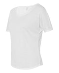 Women's Flowy Open Back Tee - White