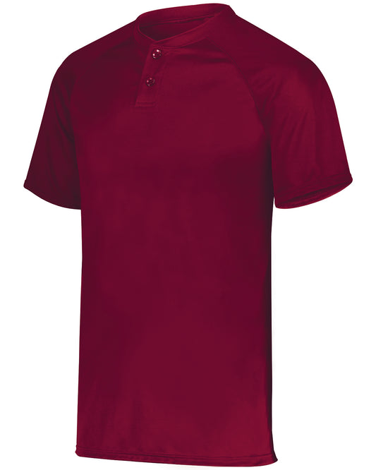 Unisex Attain 2-Button Baseball Jersey - Cardinal