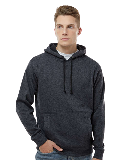 Unisex Cosmic Poly Fleece Hoodie - Onyx Fleck