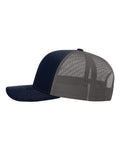 Richardson 112 Navy/ Charcoal — direct side