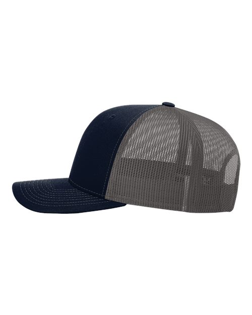 Richardson 112 Navy/ Charcoal — direct side
