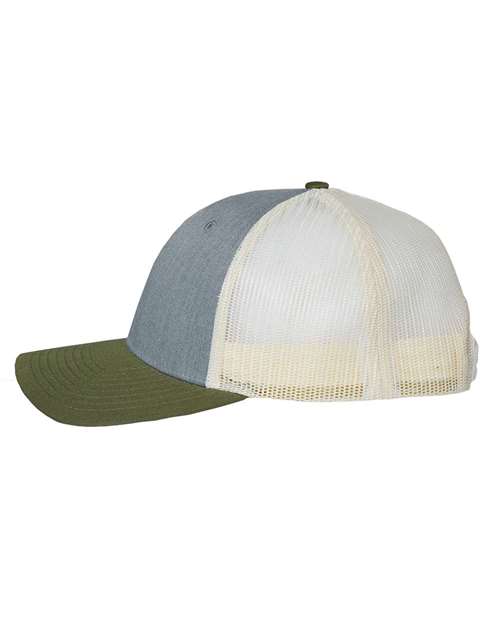 Richardson 115 Heather Grey/ Birch/ Army — direct side