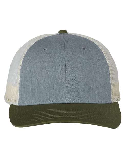 Richardson 115 Heather Grey/ Birch/ Army — front