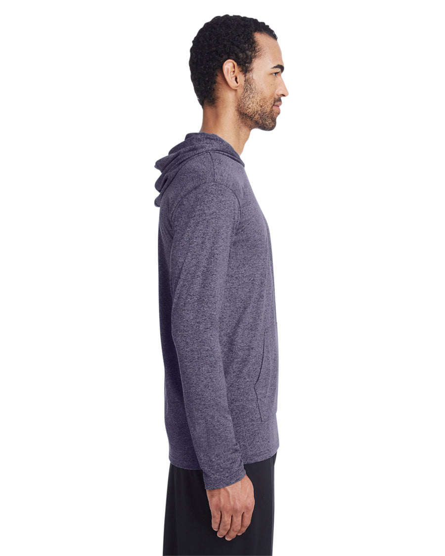 Unisex Performance®  Hooded T-Shirt - Heather Sport Dark Navy