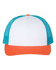 White / Blue Hawaiin / Pale Orange
