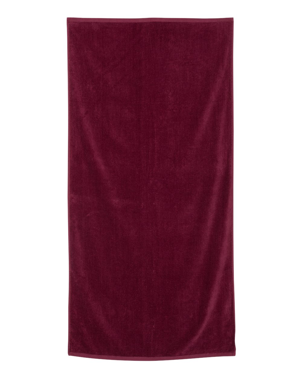 Velour Beach Towel - Maroon