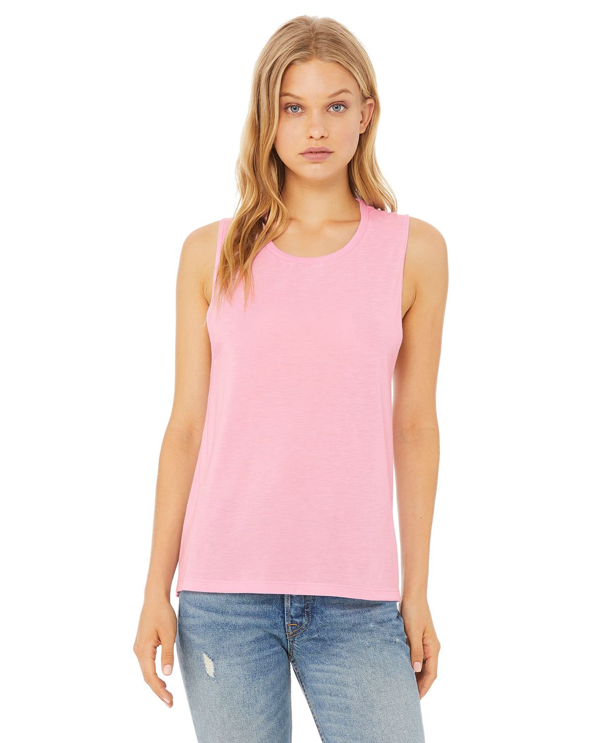 Women's Flowy Scoop Muscle Tank - Lilac