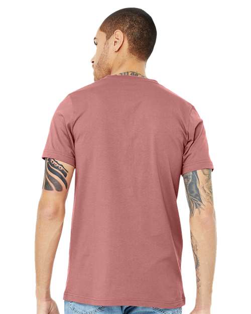 BELLA + CANVAS 3005 Mauve — on model back