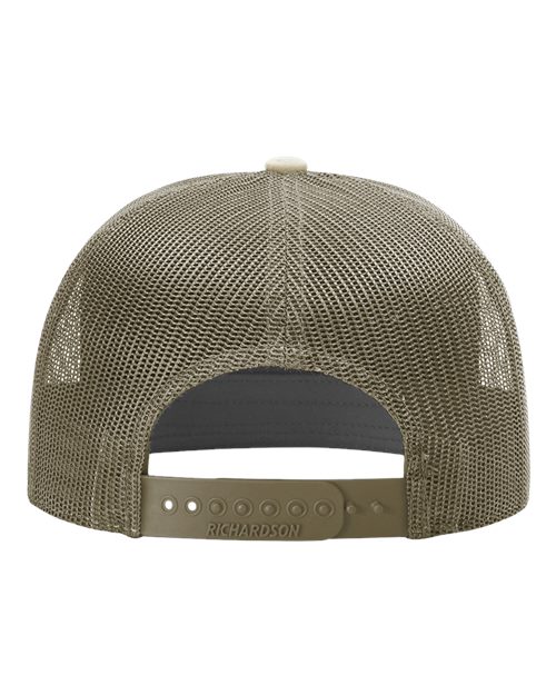 Richardson 168 Pale Khaki/ Loden Green — back