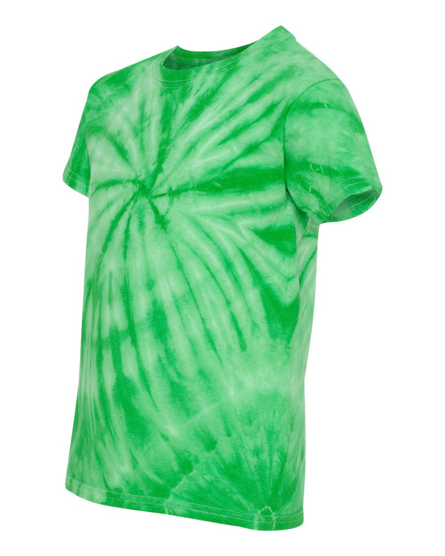 Youth Cyclone Vat-Dyed Pinwheel Short Sleeve T-Shirt - Kelly