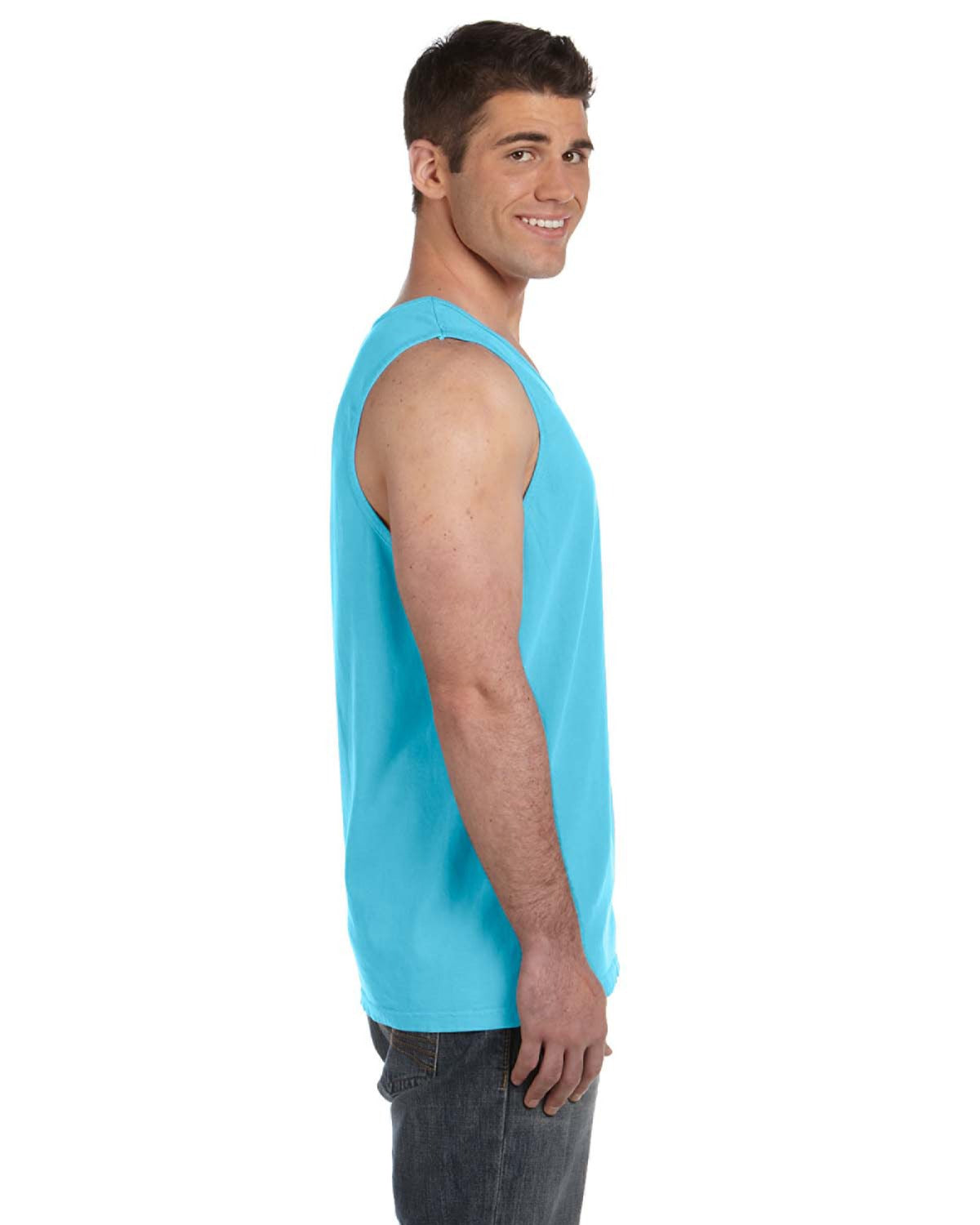 Unisex Heavyweight RS Tank - Lagoon Blue