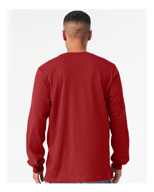 BELLA + CANVAS 3501 Canvas Red — on model back