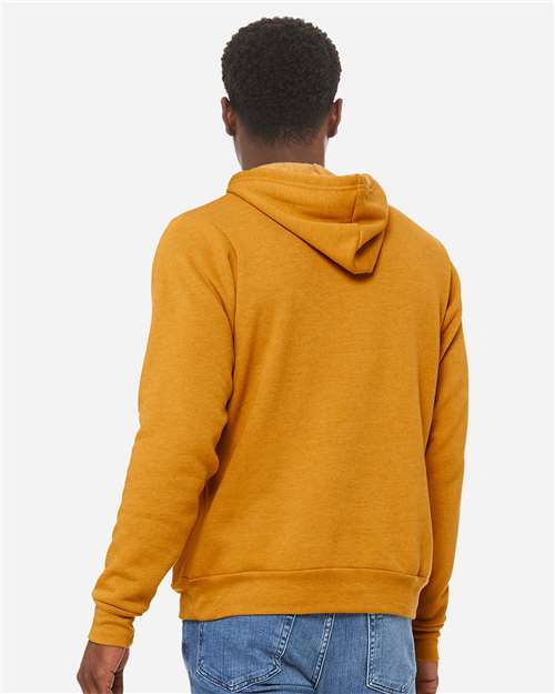 BELLA + CANVAS 3719 Heather Mustard — on model back
