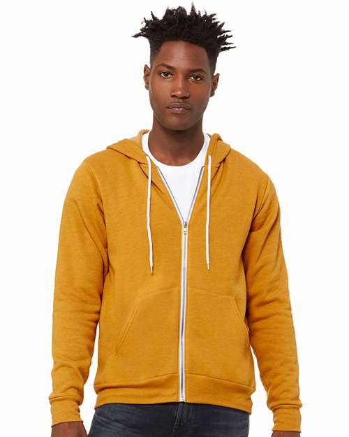 BELLA + CANVAS 3739 Heather Mustard — on model front