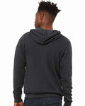 BELLA + CANVAS 3739 DTG Dark Grey — on model back