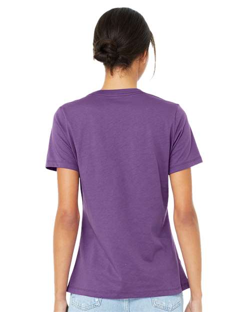 BELLA + CANVAS 6400 Royal Purple — on model back