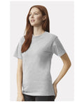 American Apparel 1301 Heather Grey — on model side