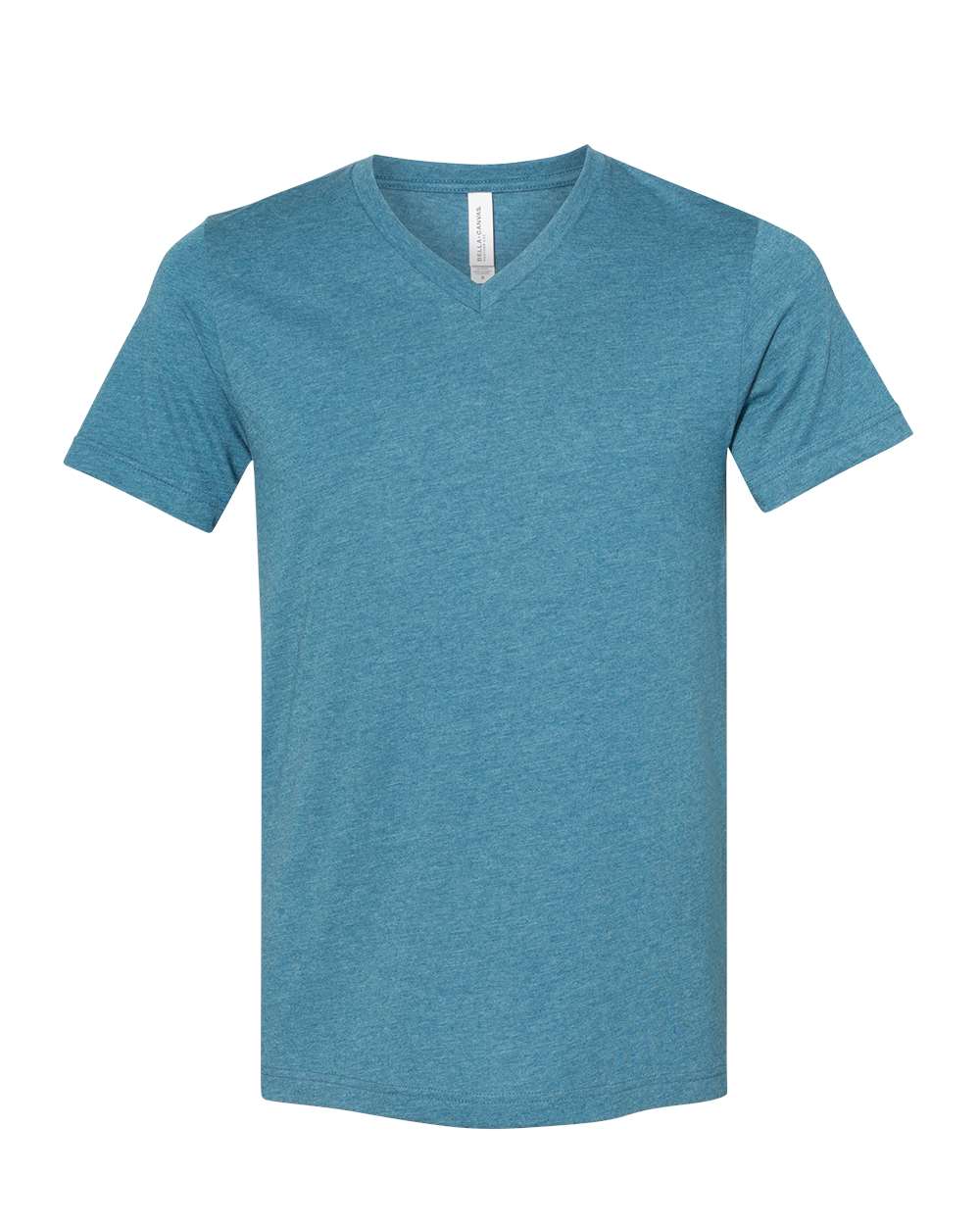 Unisex Jersey Short-Sleeve V-Neck T-Shirt - Heather Deep Teal