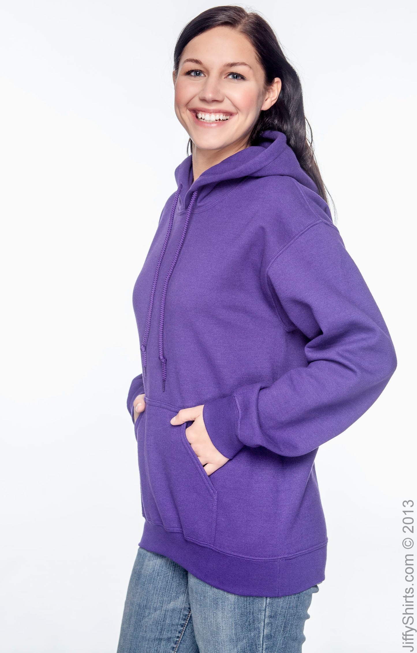 Unisex DryBlend®  50/50 Hoodie - Purple
