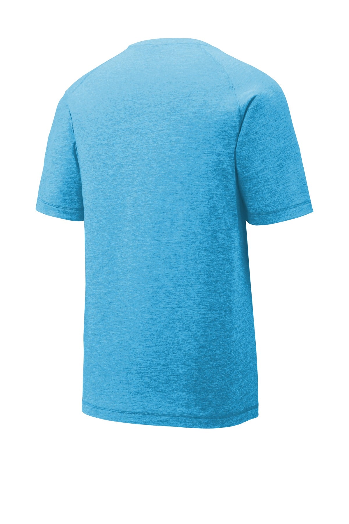 Unisex PosiCharge Tri-Blend Wicking Raglan Tee - Pond Blue Heather