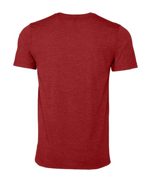 BELLA + CANVAS 3001CVC Heather Canvas Red — back