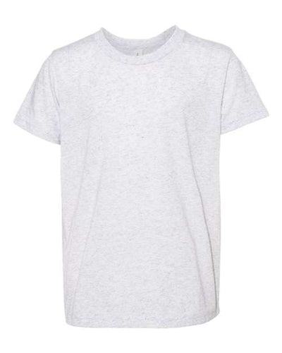 BELLA + CANVAS 3413Y White Fleck Triblend — front
