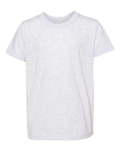 BELLA + CANVAS 3413Y White Fleck Triblend — front