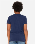 BELLA + CANVAS 3413Y Solid Navy Triblend — on model back