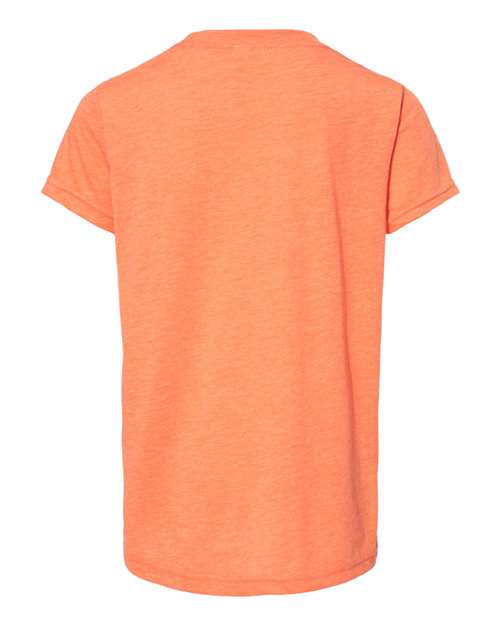 BELLA + CANVAS 3413Y Orange Triblend — back