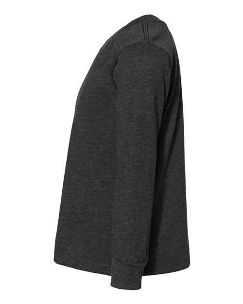 BELLA + CANVAS 3501T Dark Grey Heather — direct side