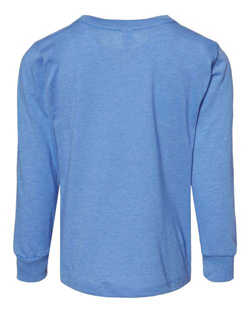BELLA + CANVAS 3501T Heather Columbia Blue — back
