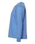 BELLA + CANVAS 3501T Heather Columbia Blue — direct side