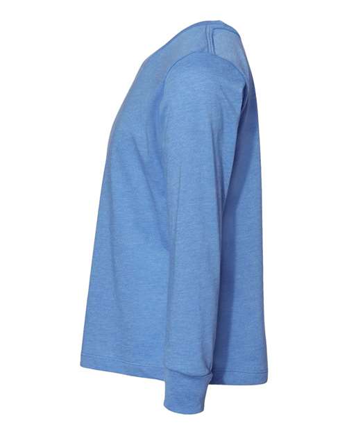 BELLA + CANVAS 3501T Heather Columbia Blue — direct side