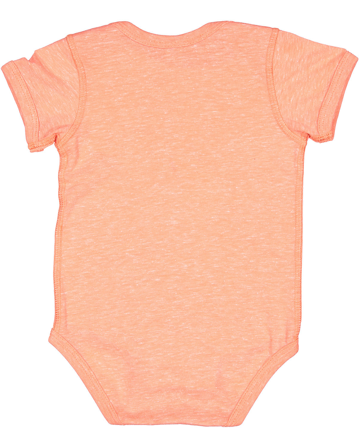 Infant Harborside Melange Bodysuit - Papaya Melange