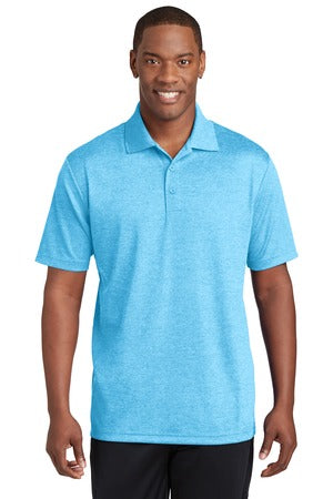 Men's PosiCharge RacerMesh Polo - Pond Blue Heather