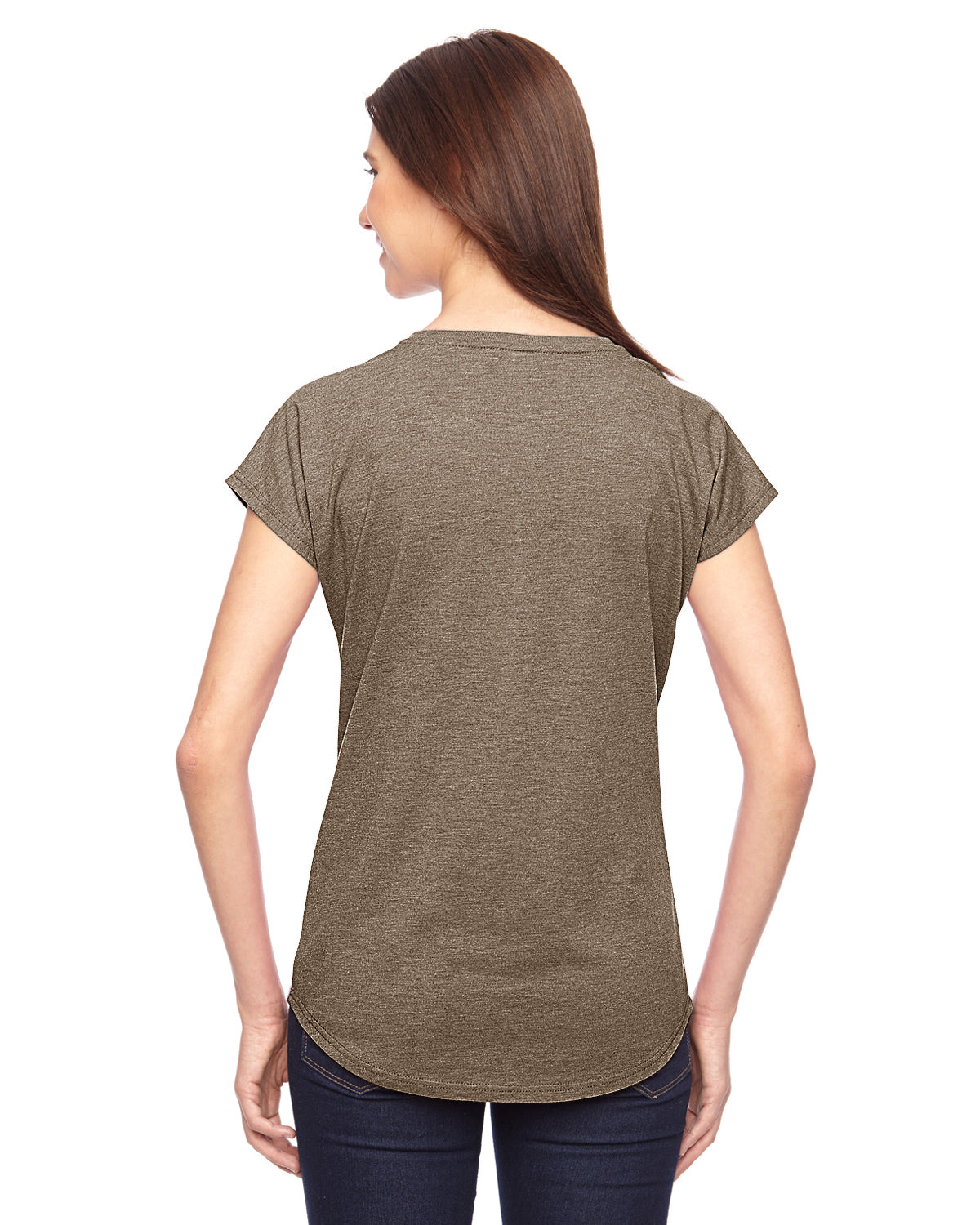 Women's Triblend V-Neck T-Shirt - Heather Slate