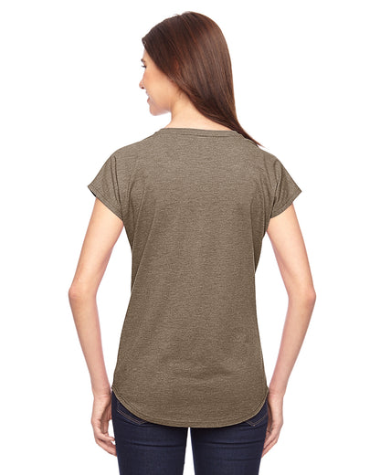 Women's Triblend V-Neck T-Shirt - Heather Slate