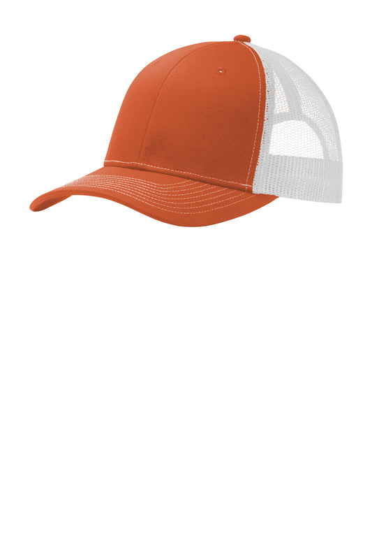 Snapback Trucker Cap - TxOrg/Wht