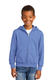 Port & Company PC90YZH - Youth Core Fleece Full-Zip Hoodie - Carolina Blue