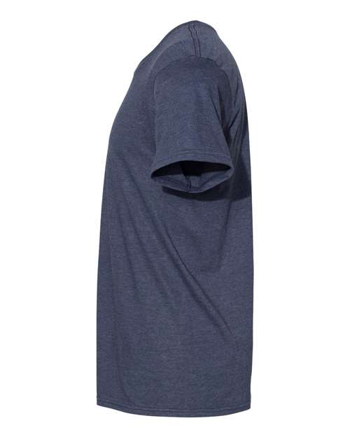 Hanes 4980 Heather Navy — direct side