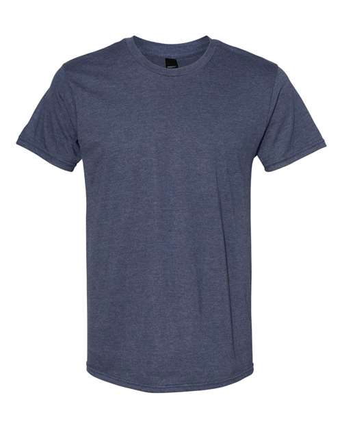 Hanes 4980 Heather Navy — front
