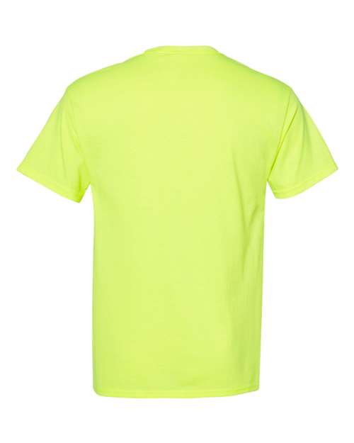 Hanes 5170 Safety Green — back