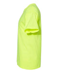 Hanes 5170 Safety Green — direct side