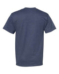 Hanes 5180 Heather Navy — back