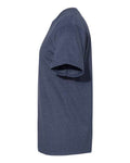 Hanes 5180 Heather Navy — direct side