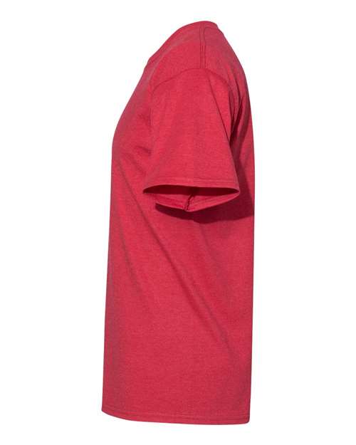 Hanes 5180 Heather Red — direct side