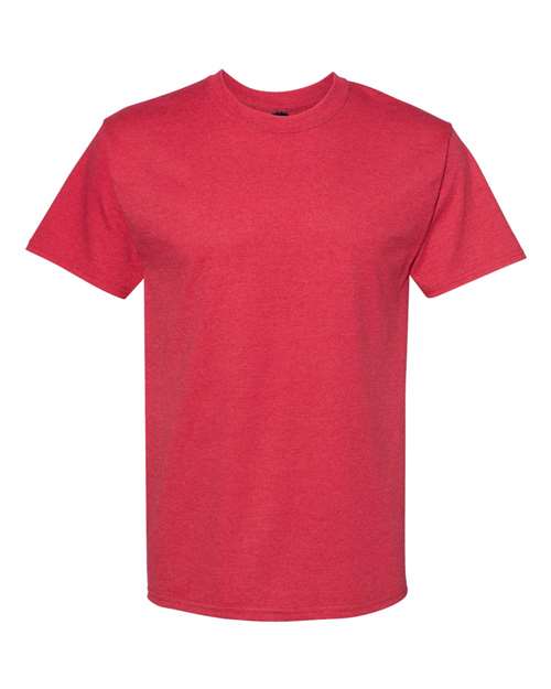 Hanes 5180 Heather Red — front